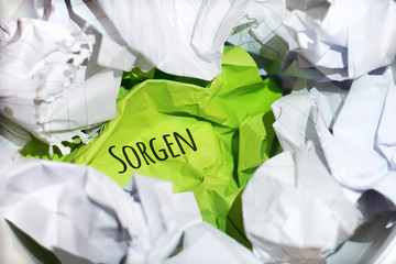 Papiermüll - Sorgen