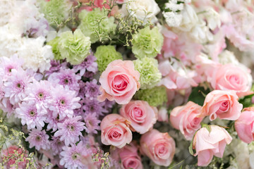 Mixed wedding flower, Multi colored floral background