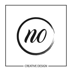 Initial Letter NO Logo Template Design Vector Illustration
