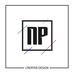 Initial Letter NP Logo Template Design Vector Illustration