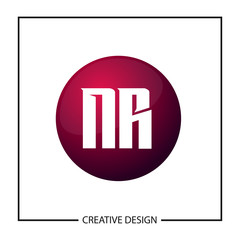 Initial Letter NR Logo Template Design Vector Illustration