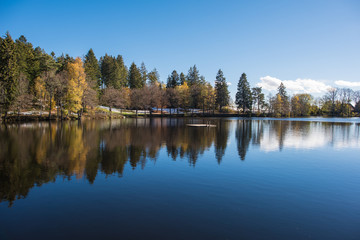 Schlüchtsee in black forest germany, beautiful day at autumn