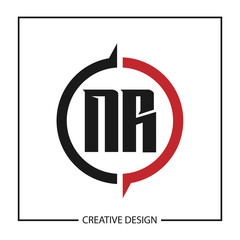 Initial Letter NR Logo Template Design Vector Illustration