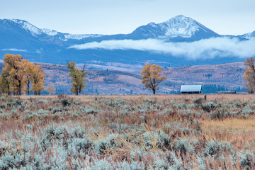 landscape with mountains