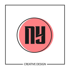 Initial Letter NY Logo Template Design Vector Illustration