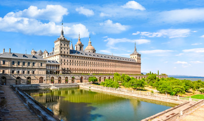 El Escorial Palace, Madrid suburbs, Spain - obrazy, fototapety, plakaty