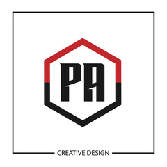 Initial Letter PA Logo Template Design Vector Illustration