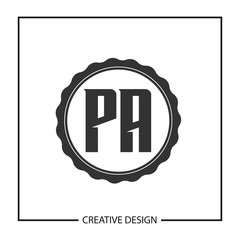 Initial Letter PA Logo Template Design Vector Illustration