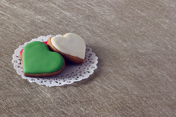 Galletas en forma de corazón