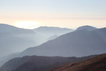 Рассвет в горах
