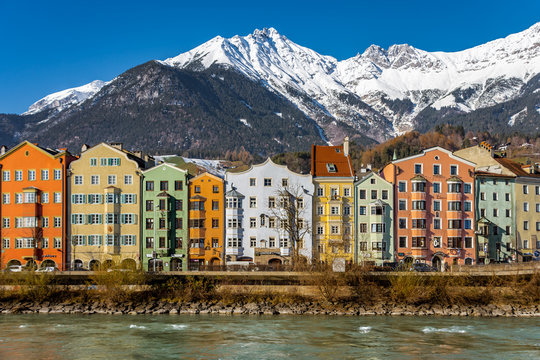 Innsbruck colourful huses