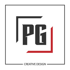 Initial Letter PG Logo Template Design Vector Illustration