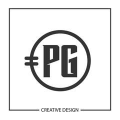 Initial Letter PG Logo Template Design Vector Illustration