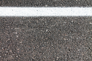 gray road with white strip