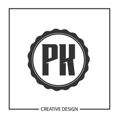 Initial Letter PK Logo Template Design Vector Illustration