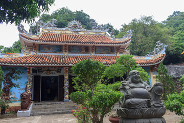 temple and pagoda at the marble mountain close to da nhang, vietnam