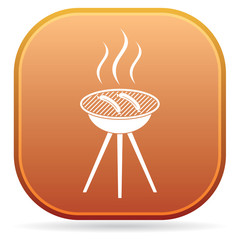 Barbecue sausage icon