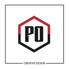 Initial Letter PO Logo Template Design Vector Illustration