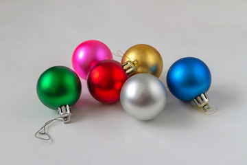 Multi-colored Christmas balls