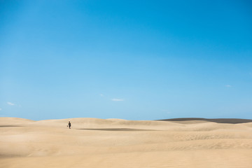 Sand Dunes of Maspalomas. Gran Canaria. Canary Islands.