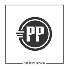 Initial Letter PP Logo Template Design Vector Illustration