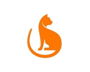 Cat logo vector