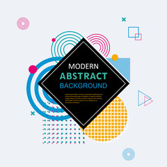 Modern abstract geometric pattern design and background. Use for modern design, cover, poster, template, brochure, decorated and flyer.