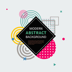 Modern abstract geometric pattern design and background. Use for modern design, cover, poster, template, brochure, decorated and flyer.