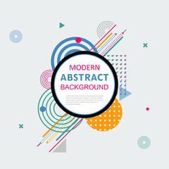 Modern abstract geometric pattern design and background. Use for modern design, cover, poster, template, brochure, decorated and flyer.