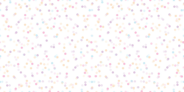 Colorful fun confetti dots seamless pattern. Great for baby and nursery fabric, wallpaper, giftwrap, wedding invitations as well as Birthday projects.