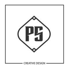 Initial Letter PS Logo Template Design Vector Illustration