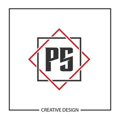 Initial Letter PS Logo Template Design Vector Illustration
