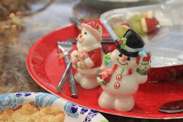 christmas decoration on a table