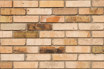 Red orange brick wall pattern texture background