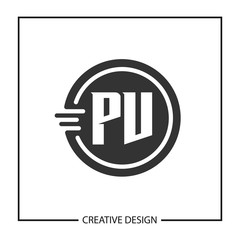 Initial Letter PV Logo Template Design Vector Illustration