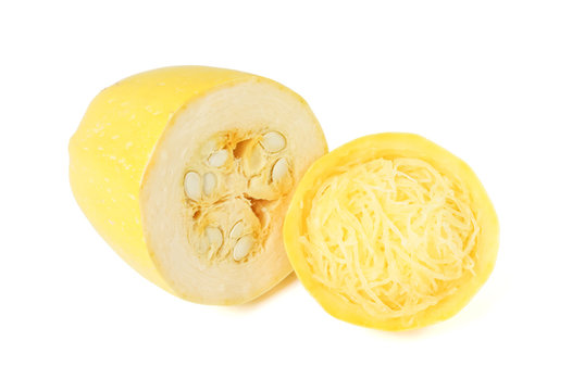 Spaghetti Squash Isolated On White Background