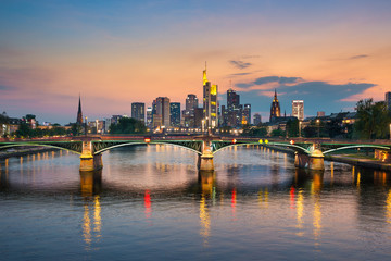 Fototapeta na wymiar Skyline von Frankfurt, Deutschland