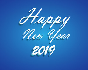 Naklejka na ściany i meble Happy new 2019 year. Greetings card. Colorful design. Vector illustration.