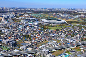 武蔵野の森スポーツ施設／Aerialview

