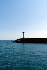 小田原港の堤防