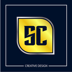 Initial Letter SC Logo Template Design Vector Illustration