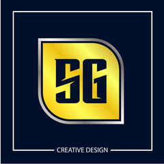 Initial Letter SG Logo Template Design Vector Illustration