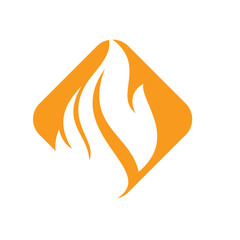 Fire flames Logo design inspiration vector icons