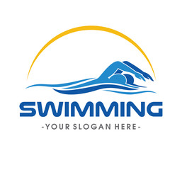 Swimming Logo Vector