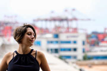 Portrait of a young and beauty girl