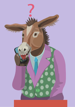 Donkey called you on the phone funny/ Who calls on your mobile phone, you look and there the donkey to secretly laugh at your secret together with friends