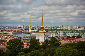 Obraz premium St. Petersburg from a bird's eye view