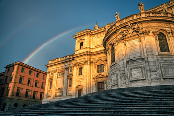 Fototapeta premium Rainbow in Rome