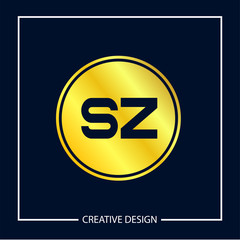 Initial Letter SZ Logo Template Design Vector Illustration