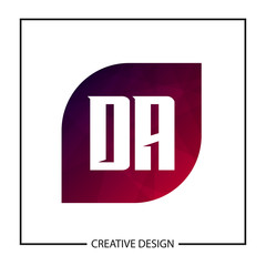 Initial Letter DA Logo Template Design Vector Illustration